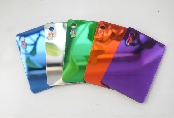 ซื้อ ปรับปรุงกระจกสีทองเงินสีกุหลาบ แอคริล แผ่นพลาสติกด้วยหนังป้องกัน PE online manufacture