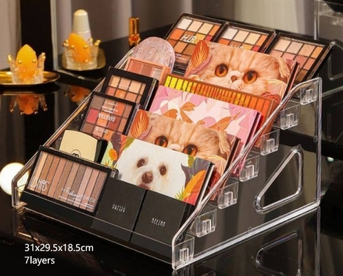 ซื้อ หลายชั้นใส PS กล่องเครื่องสําอาง Acrylic กล่องแสดงเครื่องสําอางกล่องจัดเก็บกล่อง online manufacture