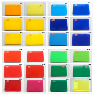 ซื้อ 3mm 1220*1830mm แผ่นแอคริลิกสี 4 X 6 แผ่นพลาสติกแอคริลิก online manufacture