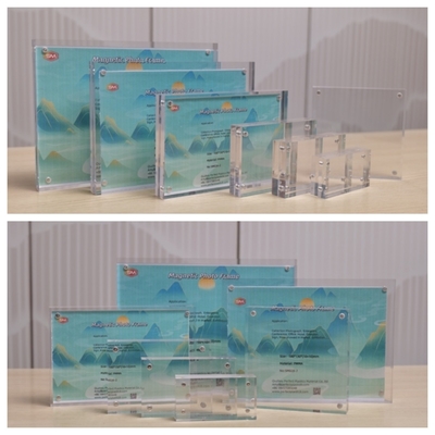 ซื้อ รูปภาพใสสองด้าน 4X6 5X7 กรอบภาพแอคริลิกแม่เหล็ก online manufacture