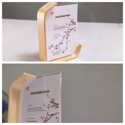 ซื้อ โปสเตอร์แผ่นกระดาษใสแบบบุคคลบุคคลรูป L กรอบภาพถ่ายอะคริลิคที่มีพื้นไม้ online manufacture