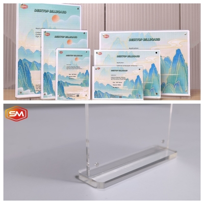 ซื้อ ส่งเร็ว รอบมุม กระดาษ A4 เมนูรูป T ตัวถือป้ายอะคริลิคที่มีขนาดที่กําหนดเอง online manufacture
