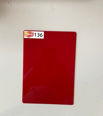 ซื้อ Vibrant Red Cast Acrylic Sheet 22mm Thick Panel for Retail Display Fabrication online manufacture