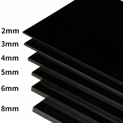 ซื้อ 2-8mm Black Frosted Acrylic Sheet ขนาดตามสั่ง online manufacture