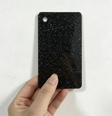 ซื้อ ดํา Glitter มาร์บูล Shining 1220x2440mm แผ่นแผ่น Acrylic บอร์ด online manufacture