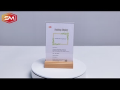 T Shape Acrylic Sign Holder มีสองช่อง