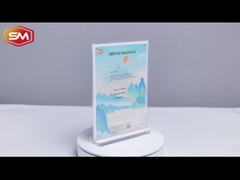 T Shape Round Corner เครื่องถือป้ายอะคริลิคแม่เหล็ก