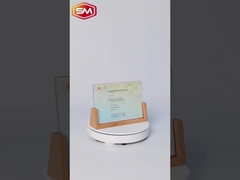 กรอบรูปอะคริลิคพร้อมฐานไม้