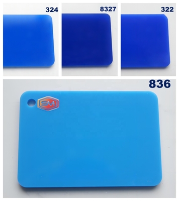 แผ่นแอคริลิกเหลืองสีทนทานรอยขีดขีดเหลืองสําหรับความต้องการของลูกค้าที่แตกต่างกัน