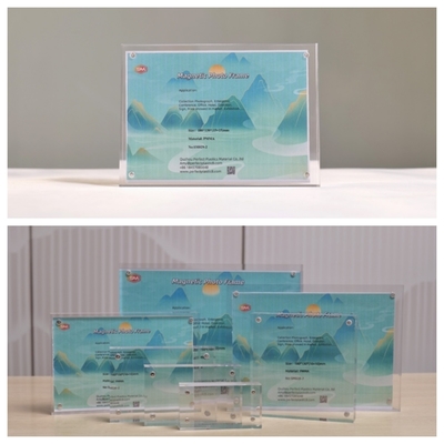 Custom Clear 11x17 8.5x11 นิ้ว Acrylic แม็กเนตภาพกรอบ