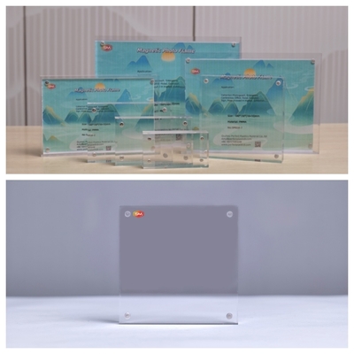 Custom Clear 11x17 Inches หนา 20mm กรอบภาพแอคริลิกแม่เหล็ก
