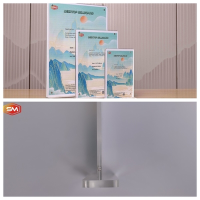T Shape Acrylic Sign Holder 8.5*11 จุดแสดงภาพด้านสอง