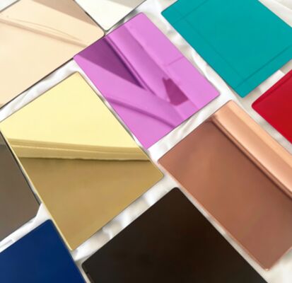 แผ่นอะคริลิคกระจก 2 มม. - 6 มม. แบบยืดหยุ่น ติดด้วยตนเอง สำหรับตกแต่งผนัง